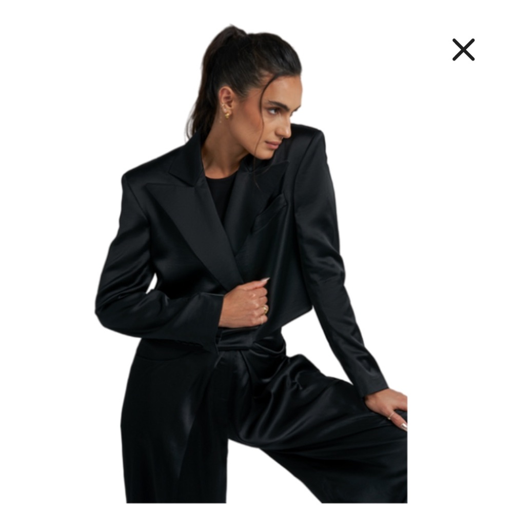 Rangel satin blazer